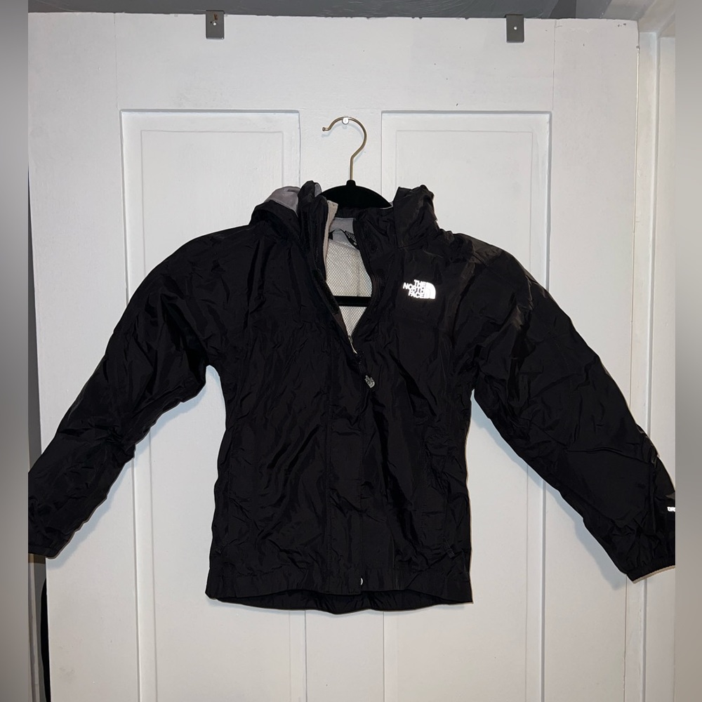 North Face Hooded Raincoat Windbreaker Youth Girls XS